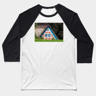 Half-timbered house, Mittelkirchen, Altes Land, Lower Saxony, Germany Baseball T-Shirt